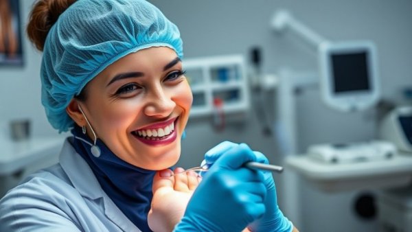 Nail fungus solution by podiatrist in clinical setting.