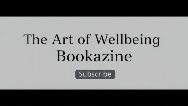 Minimalist banner promoting wellness magazine subscription.