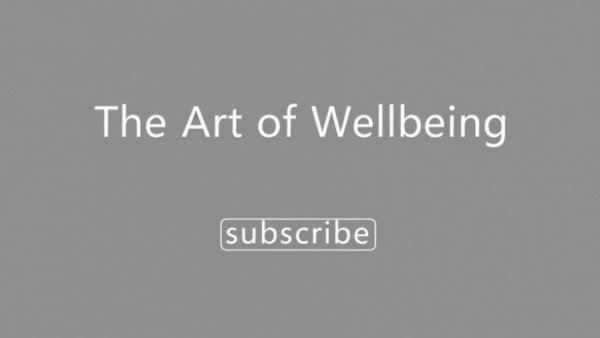 Minimalist banner promoting 'The Art of Wellbeing'.