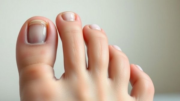 Toenails before treatment showing condition for nail removal.
