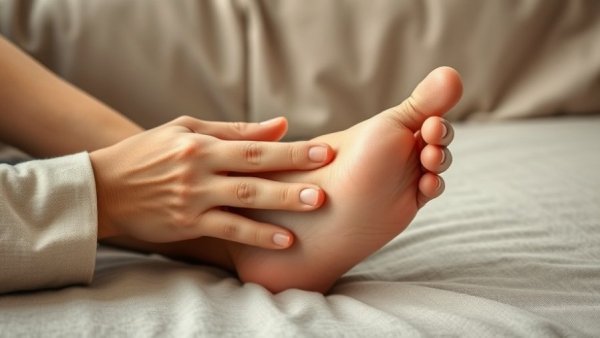 Foot massage to alleviate discomfort, treatment for your feet.