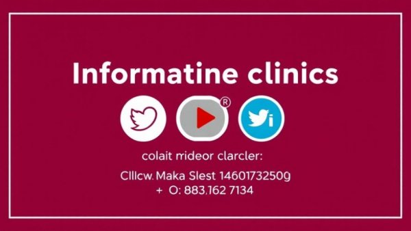 Nail fungus solution clinic video outro with contact details.