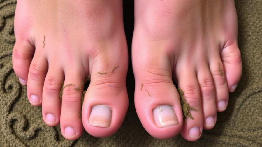 Effective daily foot care for sore blistered feet and broken toe treatment.