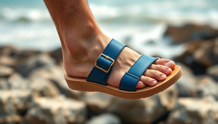 Best barefoot sandals for men in a stylish beachside setting.