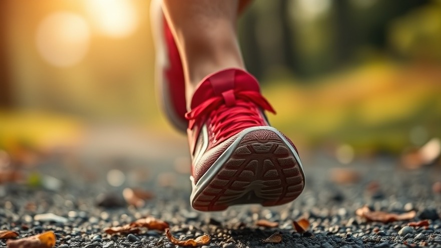 Close-up of a runner's foot showing athlete's foot treatment home remedies.
