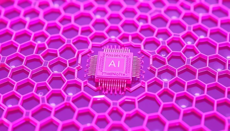 Futuristic AI chip with hexagonal pattern representing AI readiness challenges.