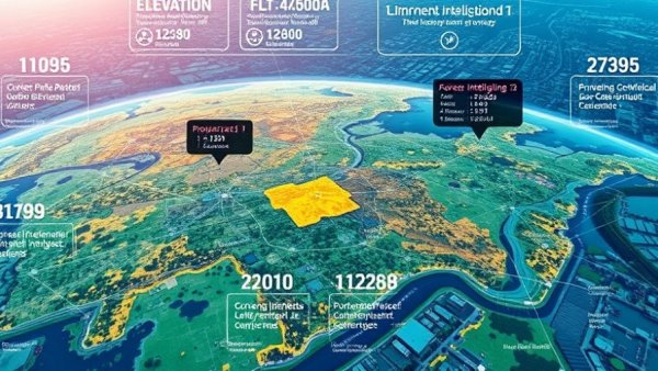 AI land acquisition platform interface with property details.