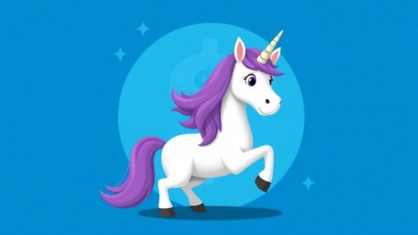 Illustration of unicorn symbolizing AI unicorn startups.
