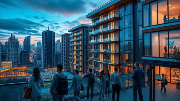 Smart technology in urban residential lifecycle, diverse people