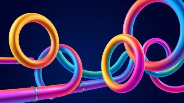 Colorful pipeline system illustrating AI innovation pipeline for small business.