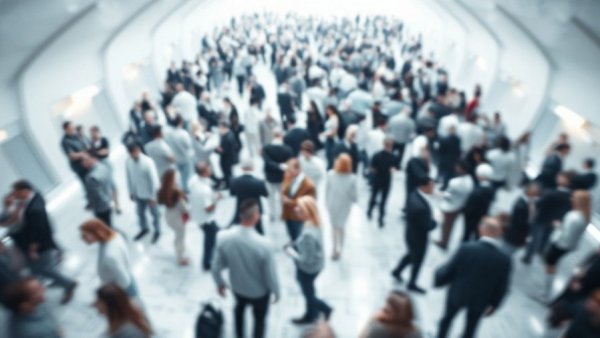 Abstract crowd symbolizing uncertainty in the AI boom.