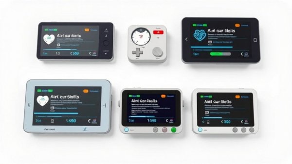 Advanced medical devices displaying alerts for Emergency Department Cost Savings with AI.