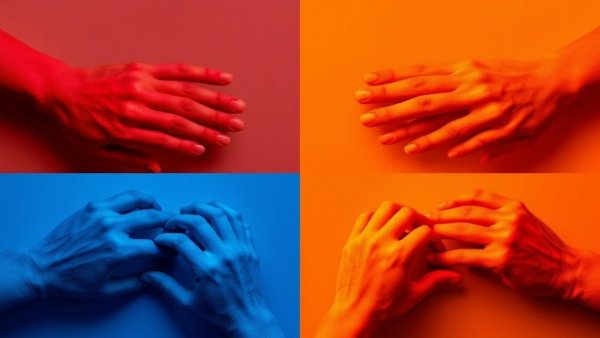 Montage of colorful keyboard typing for Microsoft AI stress testing.