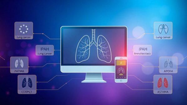 AI in Lung Disease Diagnosis and Management tech interface.
