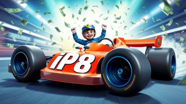 Cerebras IPO Demand depicted by race car with IPO text.