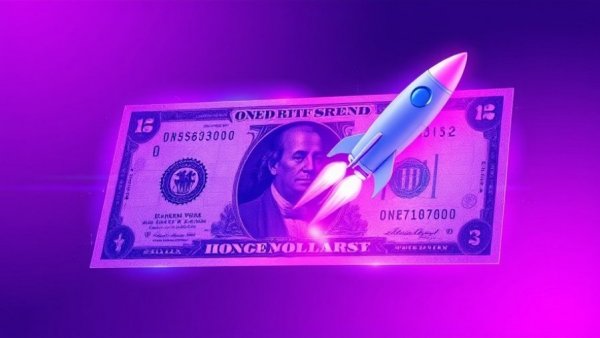 Capchase B2B Financing concept with rocket and banknote design.