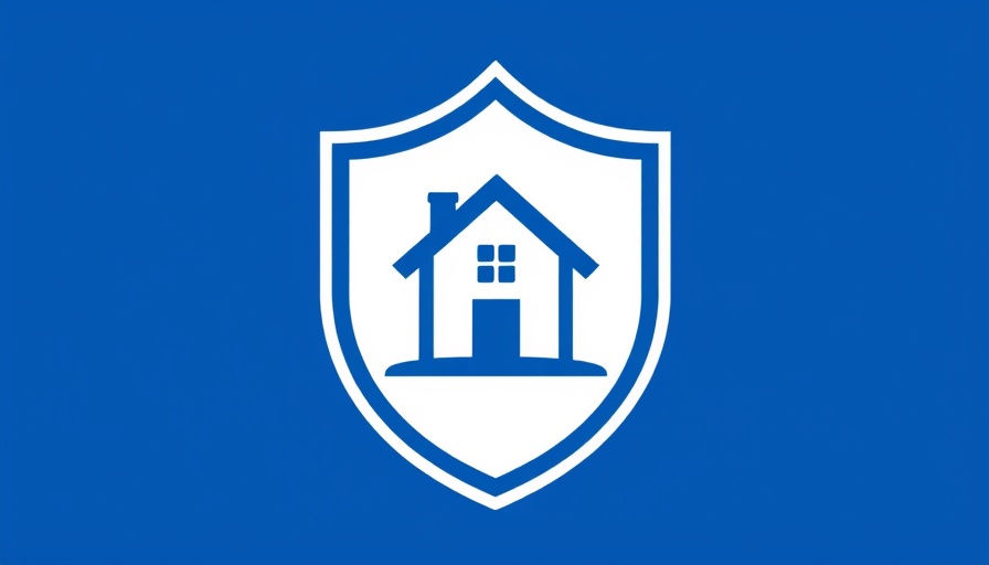 Emblematic design with house in shield, representing real estate safety.