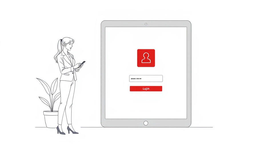 Illustration of Realtor.com online store enhancements login screen.