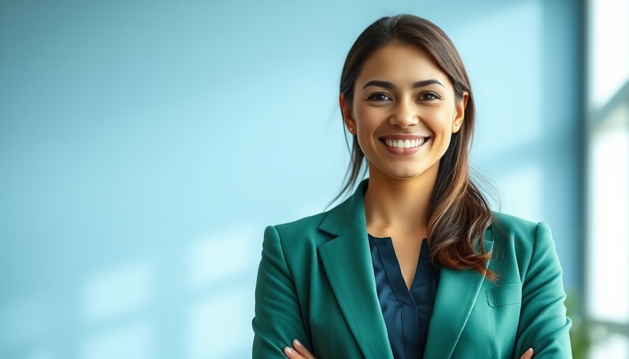 Professional woman in green blazer representing virtual nursing concept.