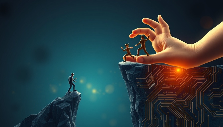 Innovative AI-powered HCP solutions illustration showing support.