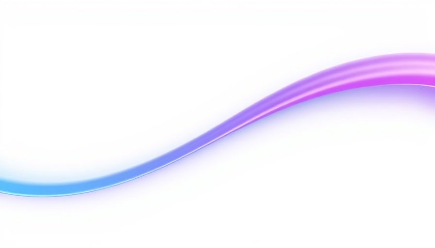 Gradient line symbolizing AI potential without hype.