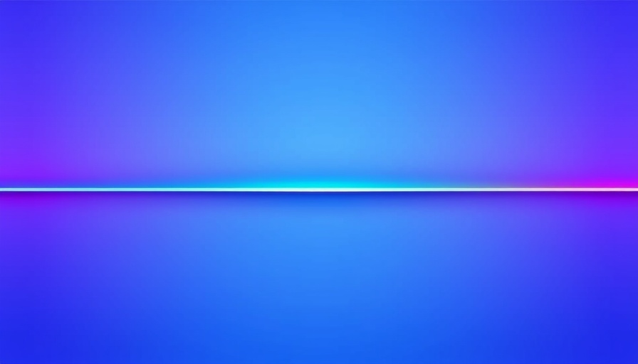 Vibrant blue and purple gradient line, minimalistic design.