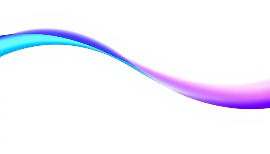 Gradient line in blue and purple hues
