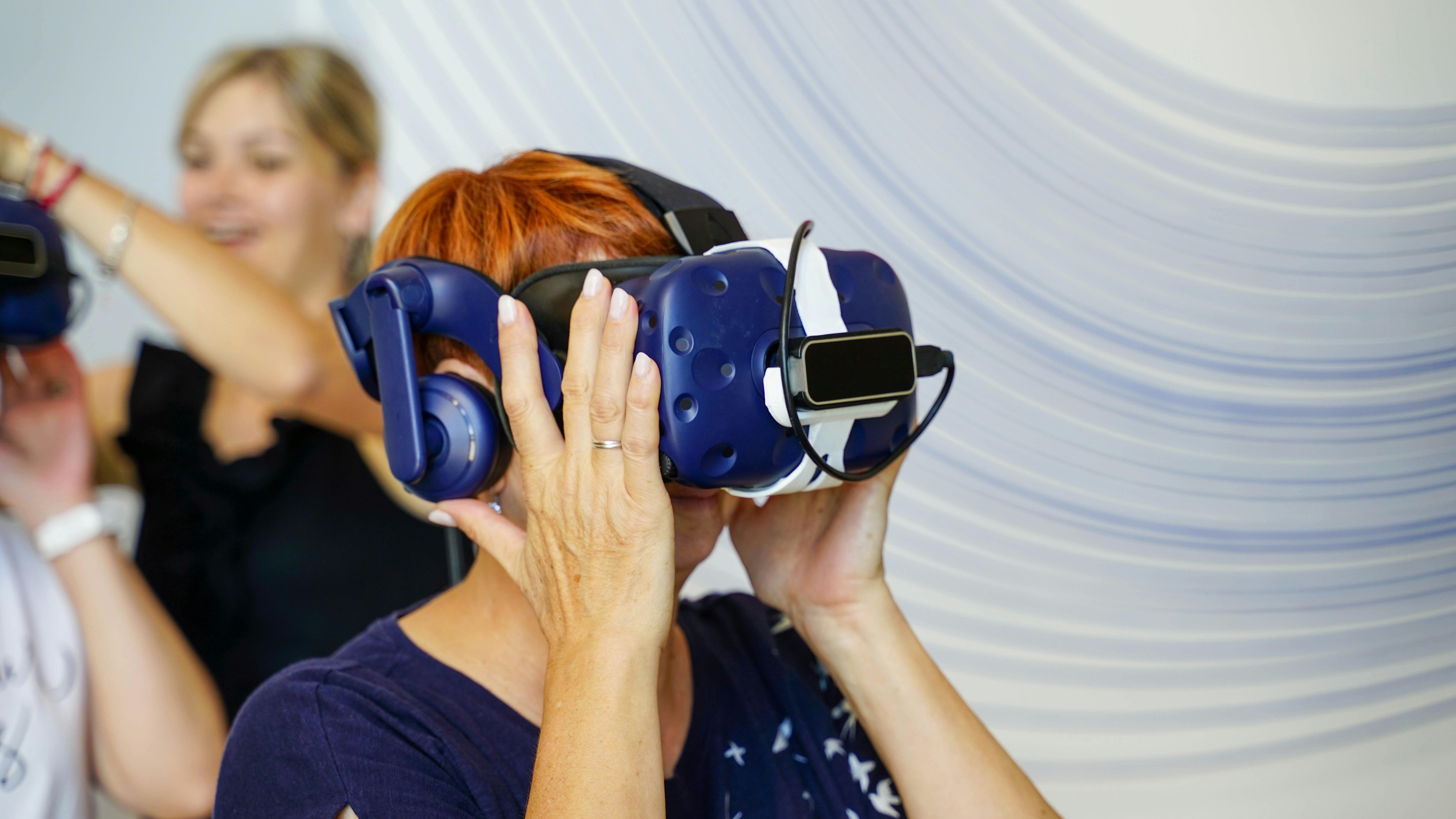 Elegant modern living room showcasing immersive technology in eco-tourism.