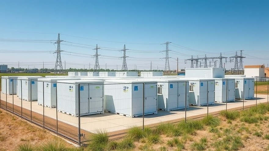 Modular utility-scale battery energy storage system installed on a commercial ground lease parcel in Illinois.