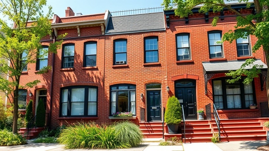 A beautifully renovated historic brick home featuring modern energy-efficient windows and rooftop solar panels under bright daylight.