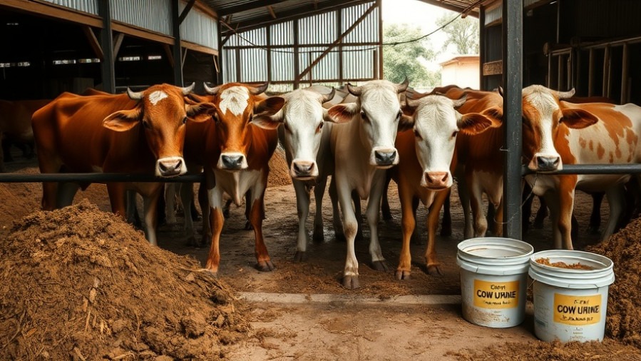 Indian cows in a pen promoting sustainable agriculture with eco-friendly practices.