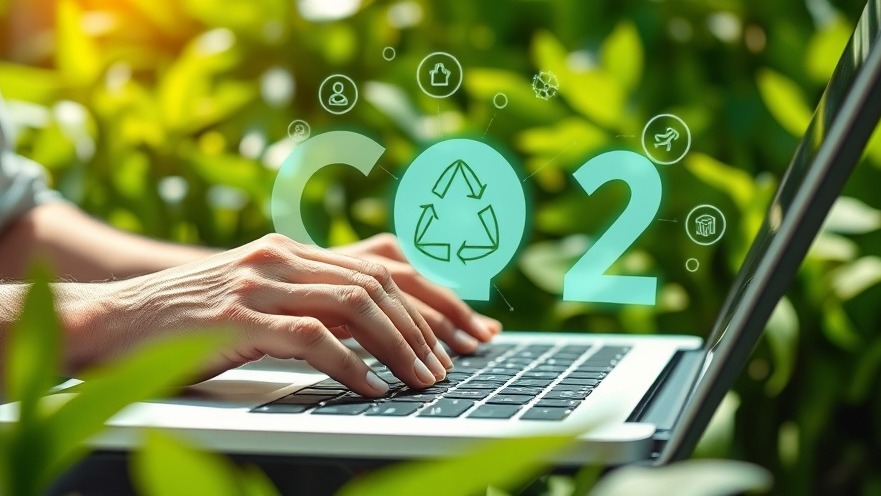 Close-up of a person on a laptop, showcasing energy efficiency in sustainable home design.