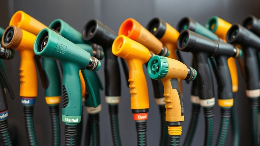 Ergonomic garden hose nozzles for sustainable gardening and water conservation