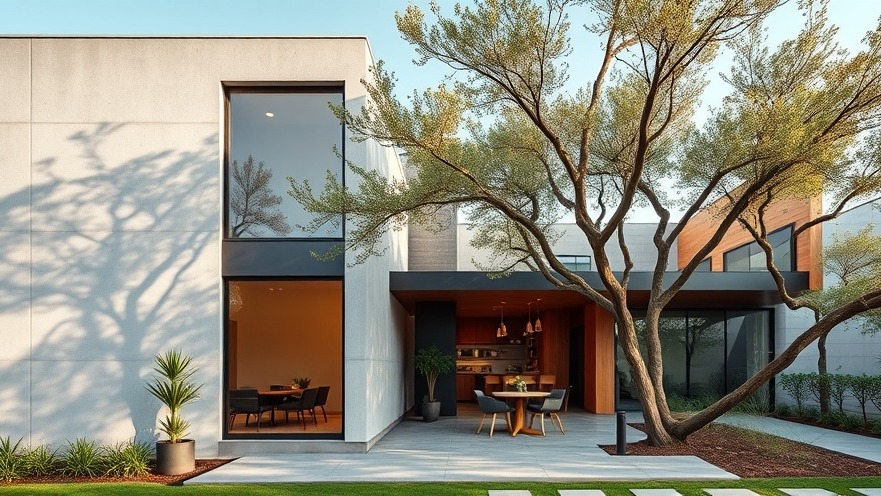 A modern dual-use residential home and commercial micro-café showcasing sustainable architectural space optimization.
