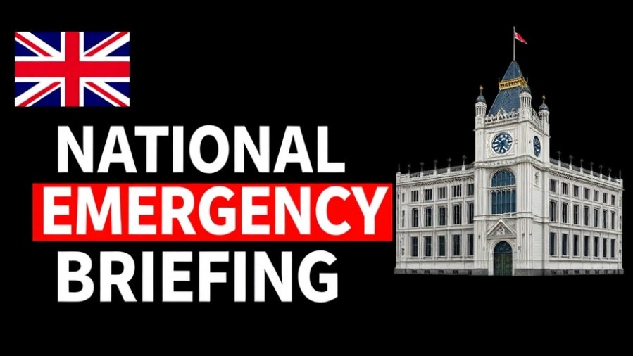 Colorful National Emergency Briefing banner highlighting climate action.