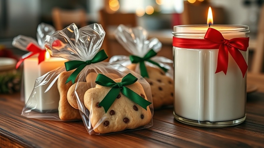 Cozy image of homemade cookies and candles for zero waste holiday gifts