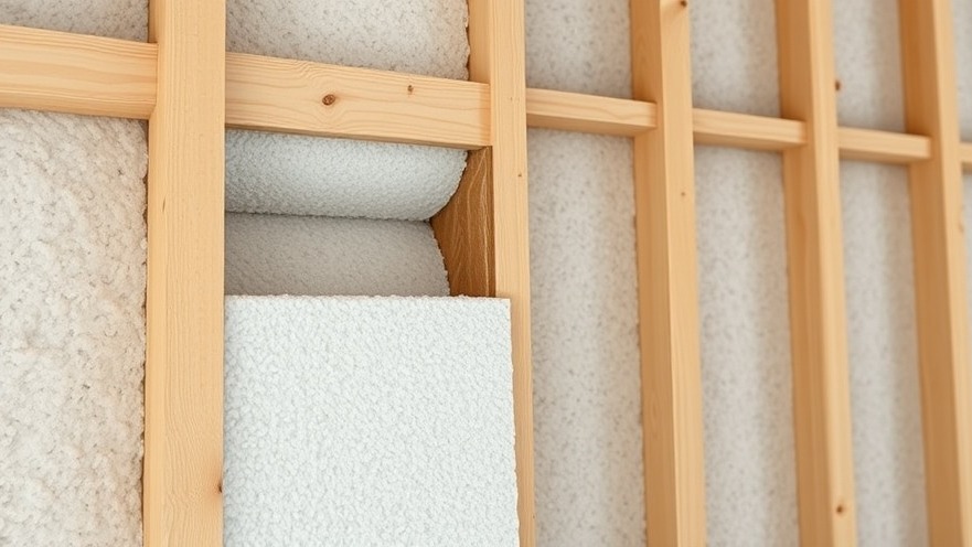 Close-up view of a high-performance wall assembly featuring dense mineral wool insulation and interlocking waterproof panels.