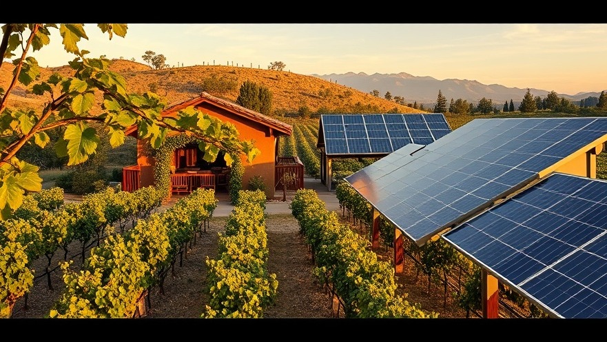 California winery utilizing solar energy benefits for eco-friendly business practices.