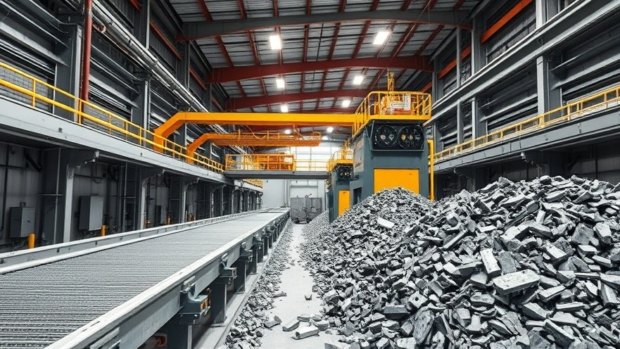 Advanced automated material recovery facility utilizing optical sorting and magnetic separation systems for landfill diversion.