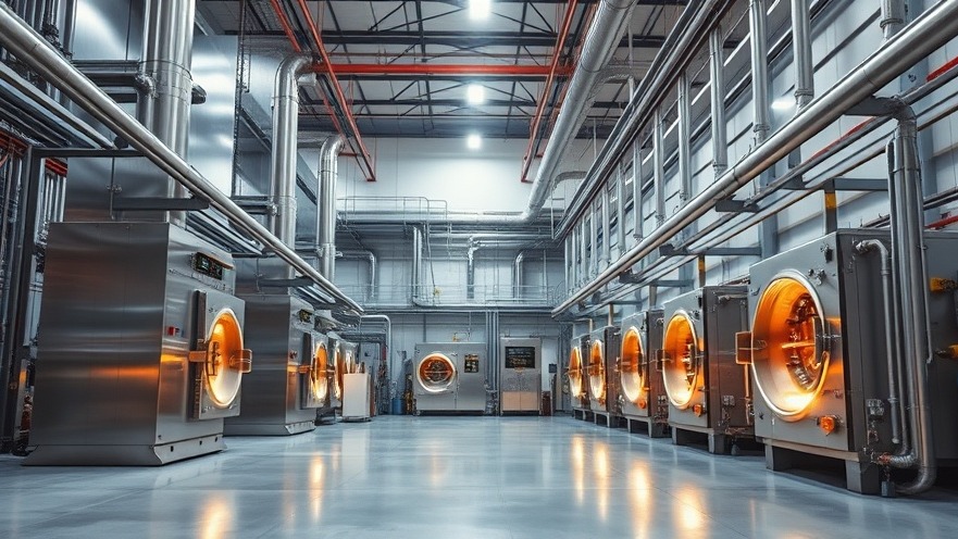 Advanced high-temperature graphitisation furnaces inside a modern domestic synthetic graphite manufacturing facility.