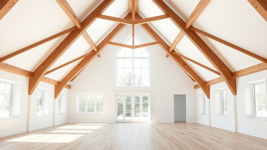 Photorealistic attic living space showcasing high-performance insulation and thermal envelope design.
