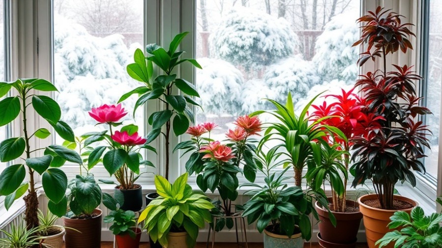 Vibrant houseplants in a cozy sunroom showcasing eco-friendly plant care tips.