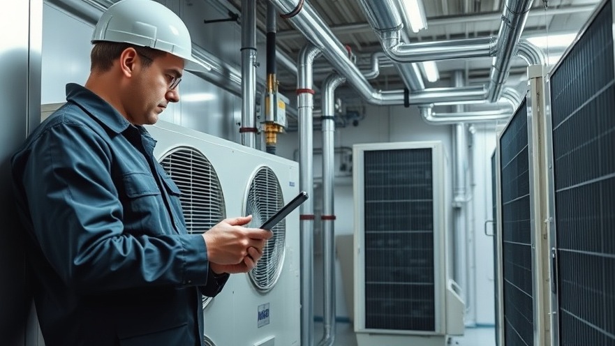 modern commercial facility mechanical room featuring an advanced variable refrigerant flow hvac heat pump system