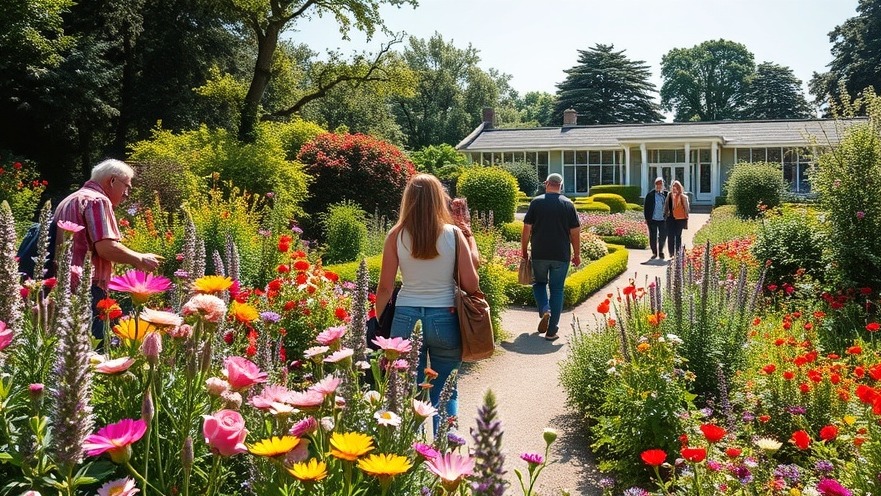 Vibrant wildflower gardens in UK showcasing eco-friendly gardening on a sunny day.