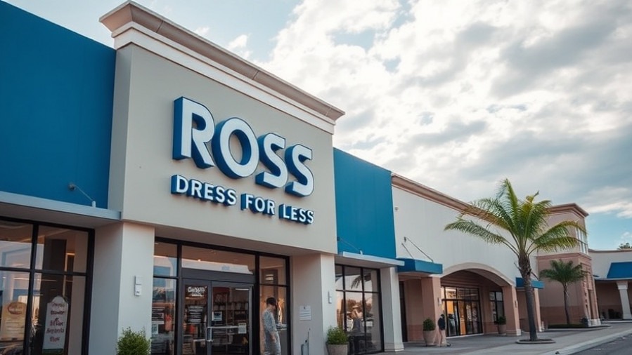 Ross Dress For Less storefront showcases eco-conscious fashion for sustainable shopping habits.