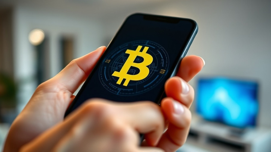 Cryptocurrency Opportunities in Miami: Phone and digital coin.