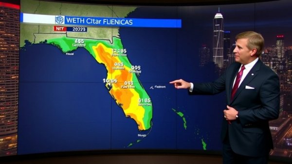 Drier and cooler end to the week South Florida weather map with meteorologist.