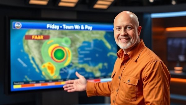 Meteorologist discusses South Florida dry weather during broadcast.