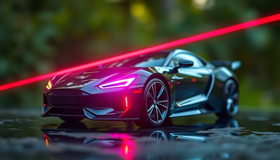 Modern car gadget with colorful lights, upgrade your car instantly.