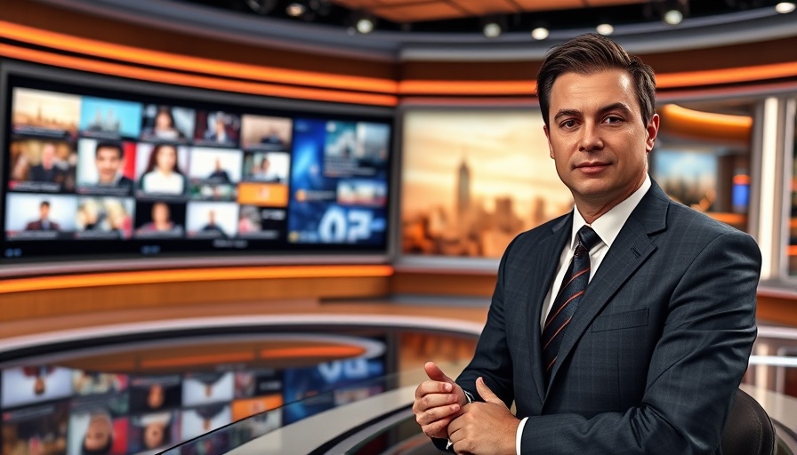 Trooper's Law coverage by anchor in modern news studio.
